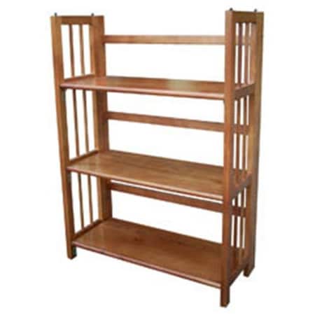 Daphnes Dinnette Ltd  3 Tier Folding Bookcase  Honey Oak DA704462